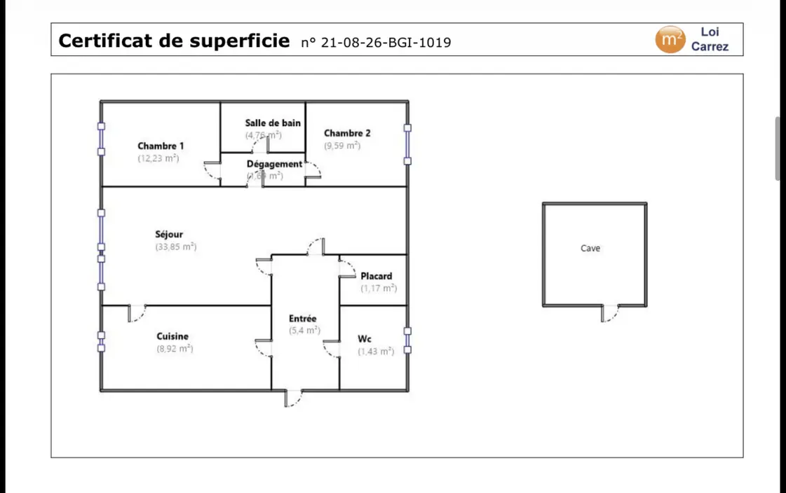 Appartement 3 pièces, 79 m² à Saumur, photo 11 sur 11
